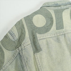 SUPREME シュプリーム 22SS Inset Logo Denim Trucker Jacket Dirty デニムジャケット インディゴ Size 【L】 【中古品-ほぼ新品】 20815857