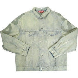 SUPREME シュプリーム 22SS Inset Logo Denim Trucker Jacket Dirty デニムジャケット インディゴ Size 【L】 【中古品-ほぼ新品】 20815857