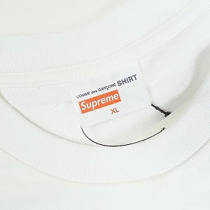 SUPREME シュプリーム ×COMME des GARCONS SHIRT コムデギャルソン 18AW Split Box Logo Tee Tシャツ 白 Size 【XL】 【中古品-ほぼ新品】 20815895