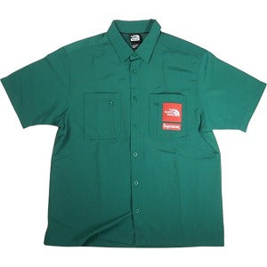 SUPREME シュプリーム ×The North Face 22SS Trekking S/S Shirt Dark Green 半袖シャツ 緑 Size 【M】 【新古品・未使用品】 20815937