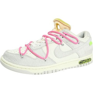 OFF WHITE オフホワイト ×NIKE DUNK LOW 1 OF 50 "17" SAIL/NEUTRAL GREY-HYPER PINK DJ0950-117 スニーカー 白灰 Size 【27.5cm】 【中古品-良い】 20815998