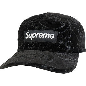 SUPREME シュプリーム 23AW Velvet Paisley Camp Cap Black キャンプキャップ 黒 Size 【フリー】 【新古品・未使用品】 20816010