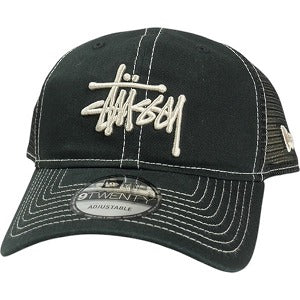 STUSSY ステューシー ×NEW ERA 9TWENTY 25SS WASHED BASIC TRUCKER メッシュキャップ 黒 Size 【フリー】 【新古品・未使用品】 20816028