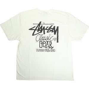 STUSSY ステューシー 25SS CLASSIC GEAR TEE PIGMENT DYED NATURAL Tシャツ 白 Size 【S】 【新古品・未使用品】 20816035