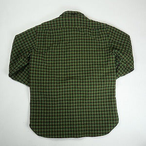 At Last ＆ Co アットラスト/BUTCHER PRODUCTS ブッチャープロダクツ WOOL SHIRT CHINSTRAP 長袖シャツ 緑 Size 【15.5】 【中古品-良い】 20816053