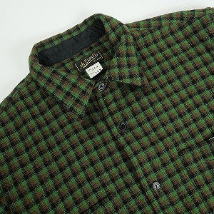 At Last ＆ Co アットラスト/BUTCHER PRODUCTS ブッチャープロダクツ WOOL SHIRT CHINSTRAP 長袖シャツ 緑 Size 【15.5】 【中古品-良い】 20816053