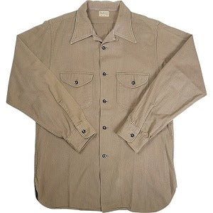 At Last ＆ Co アットラスト/BUTCHER PRODUCTS ブッチャープロダクツ WORK SHIRT 長袖シャツ 茶 Size 【15】 【中古品-良い】 20816057