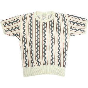 At Last ＆ Co アットラスト/BUTCHER PRODUCTS ブッチャープロダクツ PATTERN KNIT S-S 半袖ニット マルチ Size 【38】 【中古品-良い】 20816059