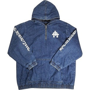 CHROME HEARTS クロム・ハーツ RUCKUS HOODED DENIM CROSS PATCH JACKET ハーフジップジャケット インディゴ Size 【XL】 【新古品・未使用品】 20816074