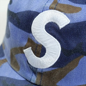 SUPREME シュプリーム 25SS Pigment Coated S Logo 6-Panel Blue Camo キャップ 青 Size 【フリー】 【新古品・未使用品】 20816089