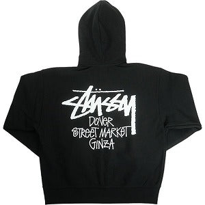 STUSSY ステューシー ×DOVER STREET MARKET 23AW STOCK DSM GINZA ZIP HOODIE BLACK ジップパーカー 黒 Size 【M】 【新古品・未使用品】 20816216