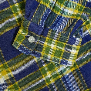 SUPREME シュプリーム 25SS Old English Plaid Flannel Shirt Navy 長袖シャツ 紺 Size 【M】 【新古品・未使用品】 20816255