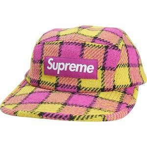 SUPREME シュプリーム 25SS Harris Tweed Camp Cap Pink Plaid キャンプキャップ ピンク Size 【フリー】 【新古品・未使用品】 20816334