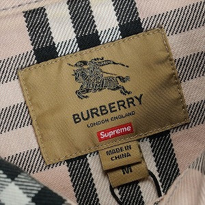 SUPREME シュプリーム ×Burberry 22SS Denim Trucker Jacket Pink デニムジャケット ピンク Size 【M】 【中古品-ほぼ新品】 20816381