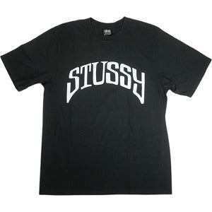 STUSSY ステューシー 25SS ARCHED TEE PIGMENT DYED BLACK Tシャツ 黒