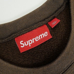 SUPREME シュプリーム 25SS Washed Box Logo Crewneck Brown クルーネックスウェット 茶 Size 【M】 【新古品・未使用品】 20817072