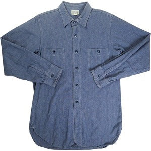 At Last ＆ Co アットラスト/BUTCHER PRODUCTS ブッチャープロダクツ WORK SHIRT 長袖シャツ 水色 Size 【14.5】 【中古品-良い】 20817222