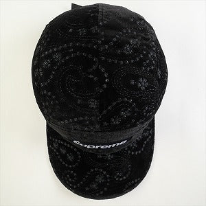 SUPREME シュプリーム 23AW Velvet Paisley Camp Cap Black キャンプキャップ 黒 Size 【フリー】 【新古品・未使用品】 20817283