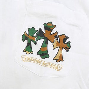 CHROME HEARTS クロム・ハーツ HORSESHOE 3 CEM CRS POCKET T-SHIRT WHITE/CAMO/GOLD Tシャツ 白 Size 【S】 【中古品-良い】 20817319