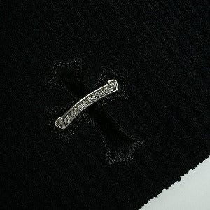 CHROME HEARTS クロム・ハーツ Y NOT SLEEP WITH THE FISHES PULLOVER HOODIE ハラコクロスパッチパーカー 黒 Size 【M/L】 【新古品・未使用品】 20817320