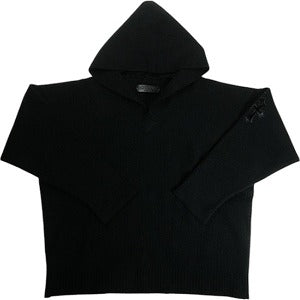 CHROME HEARTS クロム・ハーツ Y NOT SLEEP WITH THE FISHES PULLOVER HOODIE ハラコクロスパッチパーカー 黒 Size 【M/L】 【新古品・未使用品】 20817320