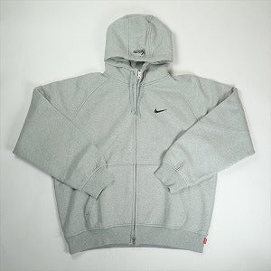 SUPREME シュプリーム ×Nike 25SS Zip Up Hooded Sweatshirt Heather Grey ジップパーカー 灰 Size 【S】 【新古品・未使用品】 20817416