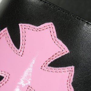 CHROME HEARTS クロム・ハーツ CH PLUS PTCH SLIDE SHOE BLACK/PINK LEATHER サンダル 黒 Size 【41】 【中古品-ほぼ新品】 20817776