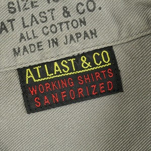 At Last ＆ Co アットラスト/BUTCHER PRODUCTS ブッチャープロダクツ WORK SHIRT 長袖シャツ 灰 Size 【15.5】 【中古品-非常に良い】 20817777