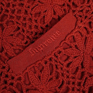 SUPREME シュプリーム 25SS Crochet Zip Up Cardigan Dark Red カーディガン 赤 Size 【M】 【新古品・未使用品】 20817821