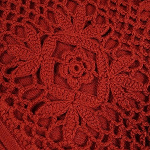SUPREME シュプリーム 25SS Crochet Zip Up Cardigan Dark Red カーディガン 赤 Size 【M】 【新古品・未使用品】 20817821
