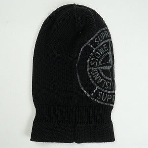 SUPREME シュプリーム ×Stone Island 24AW Glow Knit Balaclava Black バラクラバ 黒 Size 【フリー】 【中古品-ほぼ新品】 20817836