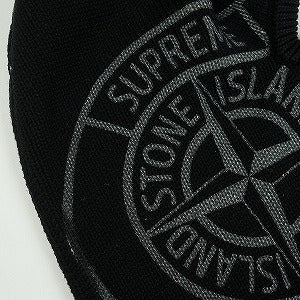 SUPREME シュプリーム ×Stone Island 24AW Glow Knit Balaclava Black バラクラバ 黒 Size 【フリー】 【中古品-ほぼ新品】 20817836