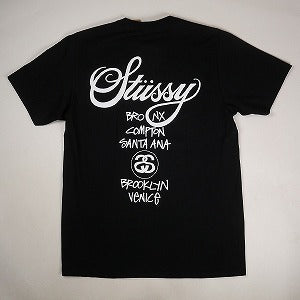 STUSSY ステューシー WORLD TOUR TEE BLACK Tシャツ 黒 Size 【M】 【新古品・未使用品】 20817940