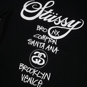 STUSSY ステューシー WORLD TOUR TEE BLACK Tシャツ 黒 Size 【M】 【新古品・未使用品】 20817940