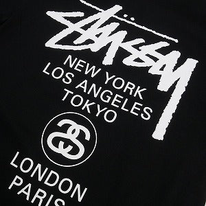 STUSSY ステューシー WORLD TOUR TEE BLACK Tシャツ 黒 Size 【M】 【新古品・未使用品】 20817940