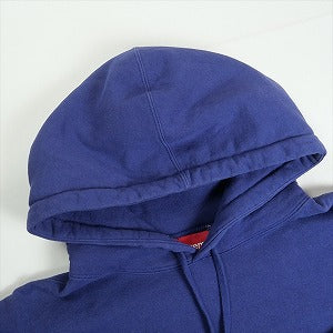 SUPREME シュプリーム 23AW Satin Applique Hooded Sweatshirt Washed Navy ボックスロゴパーカー 紺 Size 【L】 【中古品-良い】 20818083