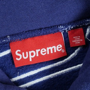 SUPREME シュプリーム 23AW Satin Applique Hooded Sweatshirt Washed Navy ボックスロゴパーカー 紺 Size 【L】 【中古品-良い】 20818083