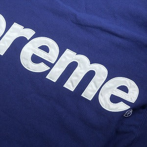 SUPREME シュプリーム 23AW Satin Applique Hooded Sweatshirt Washed Navy ボックスロゴパーカー 紺 Size 【L】 【中古品-良い】 20818083