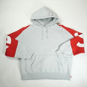 SUPREME シュプリーム 23AW Big Logo Jacquard Hooded Sweatshirt Heather Grey パーカー 灰 Size 【L】 【中古品-良い】 20818090