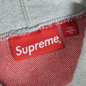 SUPREME シュプリーム 23AW Big Logo Jacquard Hooded Sweatshirt Heather Grey パーカー 灰 Size 【L】 【中古品-良い】 20818090