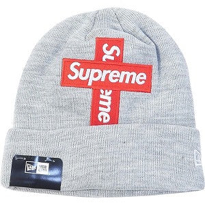SUPREME シュプリーム 20AW New Era Cross Box logo Beanie Heather Grey ボックスロゴビーニー 灰 Size 【フリー】 【新古品・未使用品】 20818306