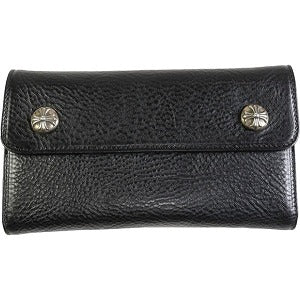 CHROME HEARTS クロム・ハーツ HVY WT LTHR WAVE WALLET ウォレット 黒 Size 【フリー】 【新古品・未使用品】 20818338
