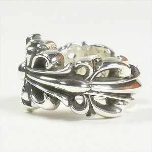 CHROME HEARTS クロム・ハーツ DBL FLORAL CROSS OPEN RING SILVER リング 銀 Size 【26】 【新古品・未使用品】 20818340