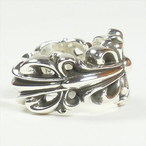 CHROME HEARTS クロム・ハーツ DBL FLORAL CROSS OPEN RING SILVER リング 銀 Size 【26】 【新古品・未使用品】 20818340
