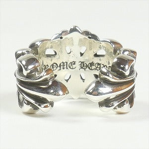 CHROME HEARTS クロム・ハーツ DBL FLORAL CROSS OPEN RING SILVER リング 銀 Size 【26】 【新古品・未使用品】 20818340