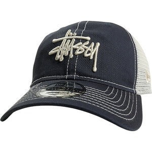 STUSSY ステューシー ×NEW ERA 9TWENTY 25SS BASIC TRUCKER CAP NAVY メッシュキャップ 紺 Size 【フリー】 【新古品・未使用品】 20818360