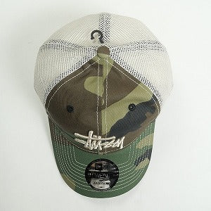 STUSSY ステューシー ×NEW ERA 9TWENTY 25SS BASIC TRUCKER CAP WOODLAND CAMO メッシュキャップ 緑 Size 【フリー】 【新古品・未使用品】 20818363