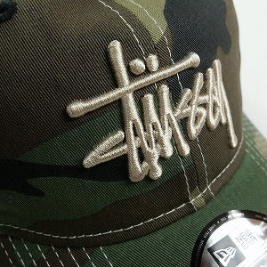 STUSSY ステューシー ×NEW ERA 9TWENTY 25SS BASIC TRUCKER CAP WOODLAND CAMO メッシュキャップ 緑 Size 【フリー】 【新古品・未使用品】 20818363