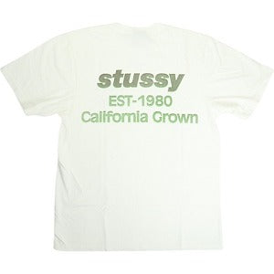 STUSSY ステューシー 25SS CALIFORNIA GROWN TEE PIGMENT DYED NATURAL Tシャツ 白 Size 【M】 【新古品・未使用品】 20818368