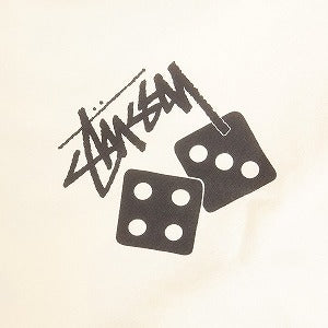 STUSSY ステューシー 25SS DICE TEE PIGMENT DYED NATURAL Tシャツ 白 Size 【L】 【新古品・未使用品】 20818372
